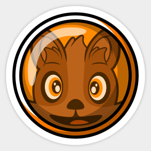 Space Helmet Quokka Armstrong Sticker